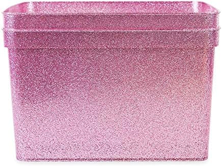 Isaac Jacobs Large Glitter Storage Bin Set (14" x 11.5" x 8.75") - Image 5