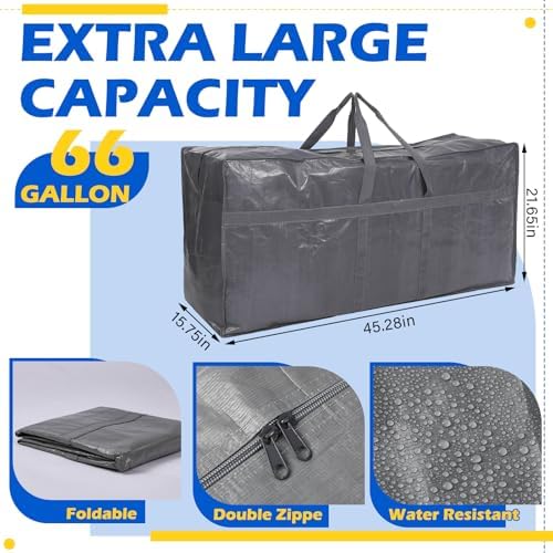 4 Pcs 66 Gallon Extra Large Moving Bags Heavy Duty Storage Bag - Image 2