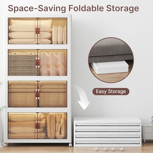 UAMFURI Stackable Storage Bins with Lids, 1440QT Lockable Storage Cabinet - Image 4