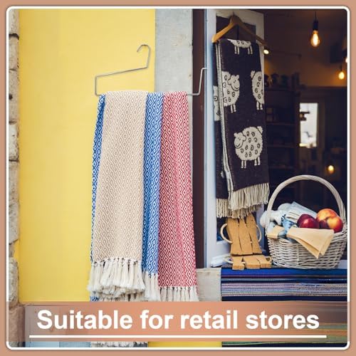Cinnvoice 10 Pcs Blanket Hangers 21 Inch Heavy Duty Quilt Hanger - Image 6