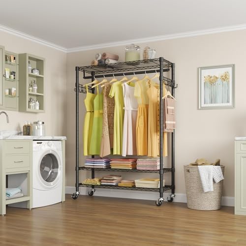 VIPEK R3 Plus Rolling Clothes Rack Heavy Duty Closet for Hanging Clothes - Image 6