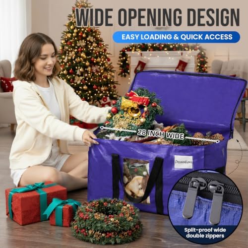 TAILI 6 Pack Dark Blue XXL Moving Bags,Storage Bags with Visible Window - Image 4