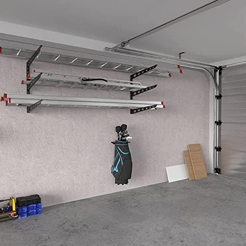 Koova Golf Bag Storage Rack | Sturdy Metal Wall Mount Garage Organizer for Golf Clubs | Fits Any Size Cart or Stand Bag | Easy Install & Use (Hardware Incl.) | Gets Your Clubs Off The Floor | USA Made - Image 7