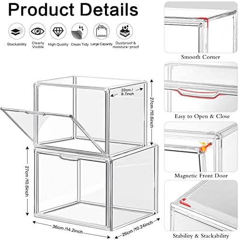 DILIBRA 4 Packs Clear Plastic Handbag Storage Organizer for Closet - Image 2
