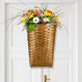 Domensi 15.5 x 10 x 7.5 Inch Front Door Basket Woven Wall Hanging Basket Hanging Storage Decor Farmhouse Decor Crafting DIY for Front Door(15.5 x 10 x 7.5 Inch,Classic Style) by Domensi