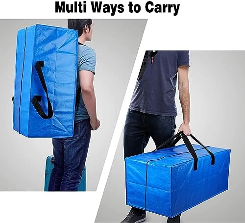 SGPAC Moving Bags Heavy Duty Extra Large with Backpack Straps,Extra Thick Storage Totes with Reinforced Handles for Space Saving,Moving Supplies & Moving Essentials,Alternative to Moving Box,8 Packs - Image 5