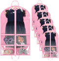 LOVEGRASS Kids Garment Bags for Dance with 4 Zipper Pockets, 6 Pack, Pink by LOVEGRASS