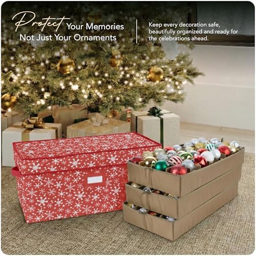 Covermates Adjustable Ornament Storage Box, 25.5" W x 13" D x 12.5" H - Image 2