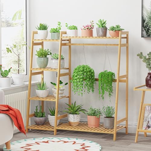 BAMBOOHOMIE Kids Clothing Rack with Shelves, Bamboo Clothes Garment Rack for Kids Child Baby, Kids Dress Up Storage Rack with Top Shelf, Toddlers Wardrobe Closet for Nursery (Medium Size) - Image 6
