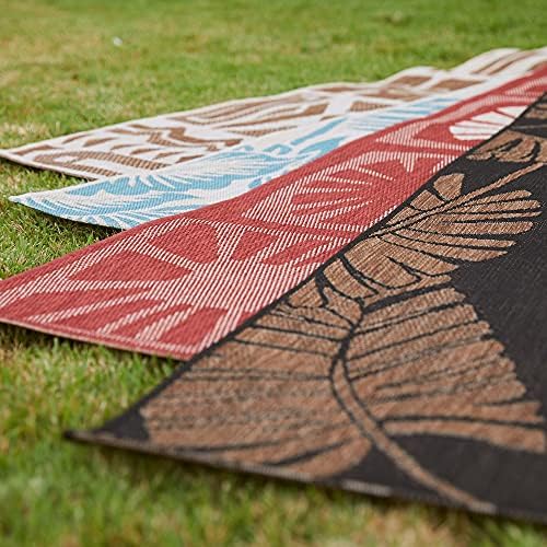 Gertmenian Indoor/Outdoor Kona Coast by Reyn Spooner Runner Rug - 2x6 Runner, Stain & UV Resistant, Ideal for Deck, Patio, Poolside Rooms - Hawaii Abstract Tile, Red, 46667 - Image 6