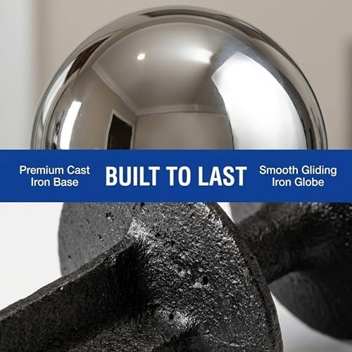 Lulu Decor, Garden Silver Gazing Ball Hose Guide, Set of 2 Strong and Decorative Hose Guide that Protects Your Plants While Providing Elegance to Your Garden - Image 6