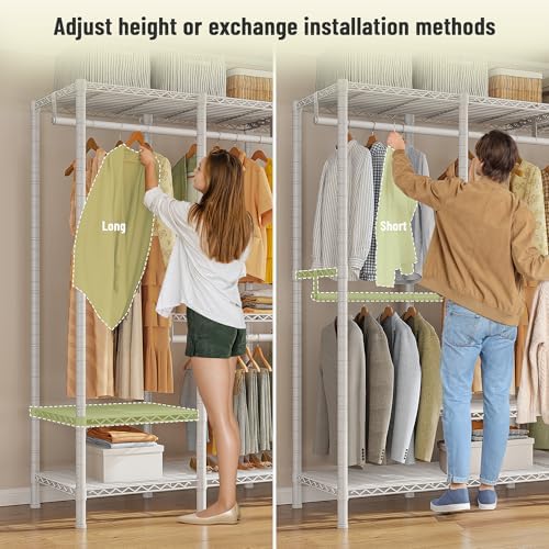Raybee Heavy Duty Clothes Rack, 1150lbs Capacity, Adjustable - Image 5