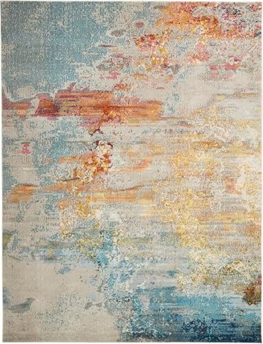 Nourison Home Celestial Sealife 10' x 14' Area Rug - Easy Clean, Non Shedding, Bed Room, Living Room, Dining Room, Kitchen (10' x 14') - Image 4