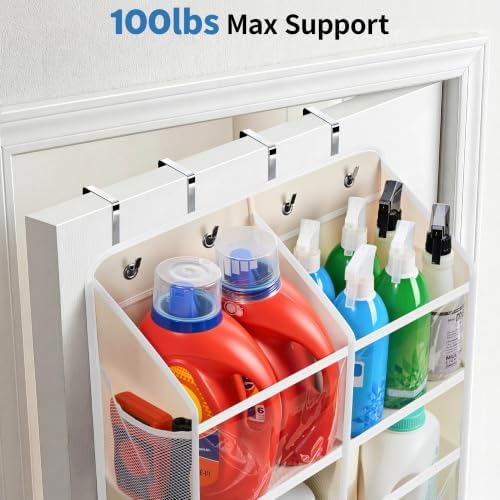 JARLINK Over the Door Organizer, Extra Large Storage for Bedroom, Beige - Image 5