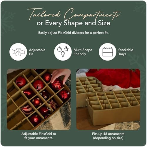 Covermates Adjustable Ornament Storage Bag, 19.25" W x 13" D x 12.5" H - Image 5