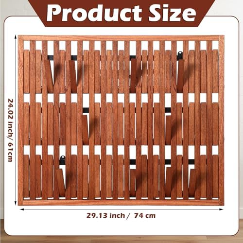 Weysat Piano Coat Rack with 51 Hooks 24 x 30'' Large Coat Rack Wall Mount - Image 2