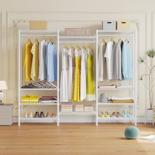 Higeego H12 Heavy Duty Clothes Rack, White - Image 2