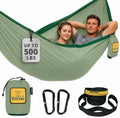 Wise Owl Outfitters Camping Hammock – up to 500lbs Portable Hammock with Tree Straps - Travel, Backpacking, Hiking, Outdoors Camping Gear - Single or Double by WiseOwlOutfitters