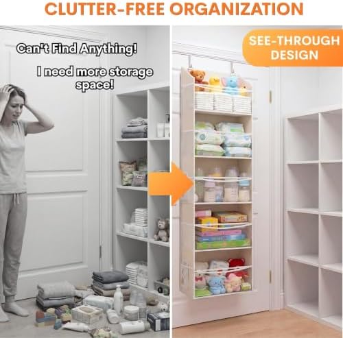 Ofiray-home 5Tiers Over Door Organizer, Weekly Clothes Organizer for Kids - Image 3