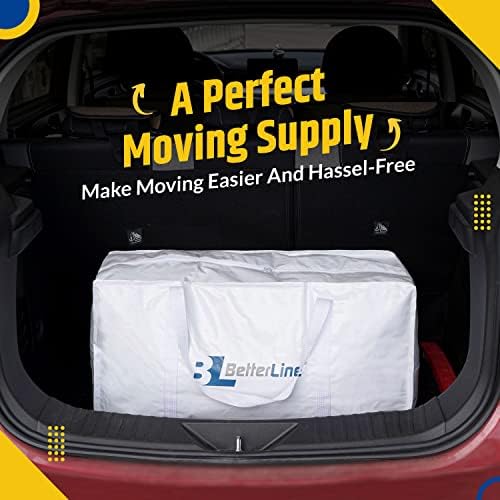 Heavy Duty Moving and Storage Bag,29"x13"x15" Inches Tote with Reinforced Handles,Holds up to 65 lbs.,Tear and Water Resistant,Multi-Purpose and Foldable Double Zipper Polypropylene Bag,Set of 2 - Image 6