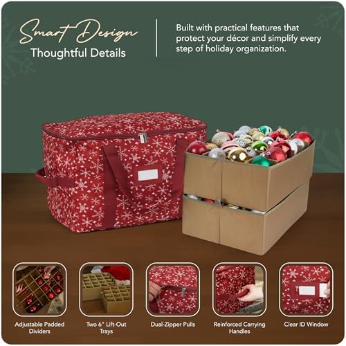 Covermates Adjustable Ornament Storage Bag, 19.25" W x 13" D x 12.5" H - Image 4