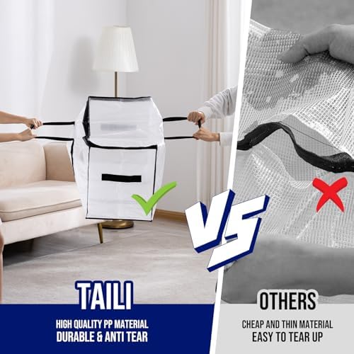 TAILI 8 Pack Clear Extra Large Moving Bags,Storage Bag with Visible Window - Image 5