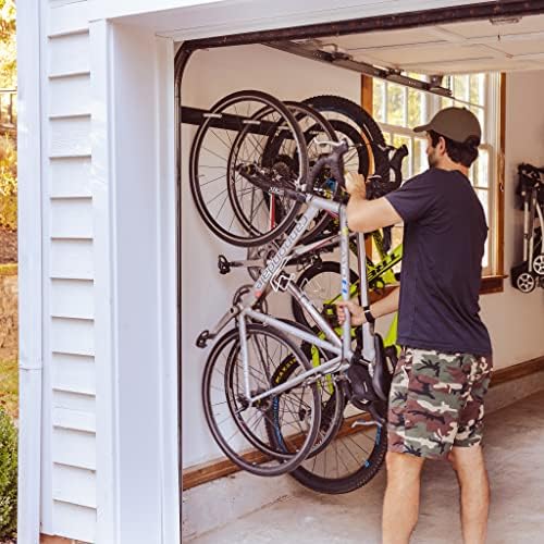 StoreYourBoard Bike Storage Rack, 4 Bike Racks for Garage, Solid Steel Extra Heavy Duty BLAT Bike Rack - Garage Wall Mounted Bicycle Storage, Up to 200lbs, 32-inch - Image 4