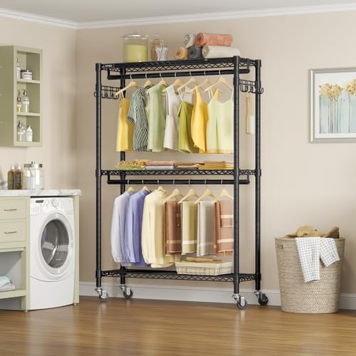 VIPEK R2 Plus Clothes Rack Heavy Duty Rolling Closet for Hanging Clothes - Image 2