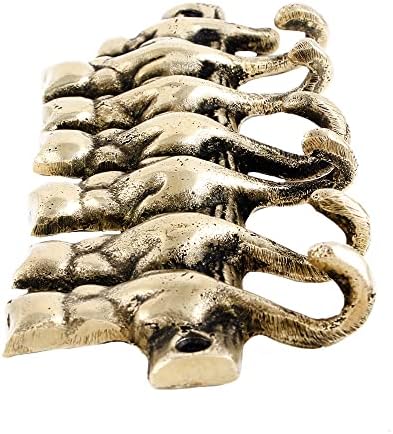 Indian Shelf Brass Gold Wall Hooks for Coats, Bags & Keys -2 Piece - Image 2