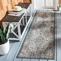 SAFAVIEH Washable Rug Outdoor Courtyard Collection - 2'3" x 8' Runner, Black & Grey, Non-Shedding & Easy Cleaning, Ideal for Patio, Entryway, Mudroom, Hallway, Kitchen (CY8720-37612) by Unknown