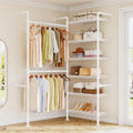 ONBRILL L2 Wall Mounted Closet System, Industrial Pipe Clothing Rack, White by ONBRILL