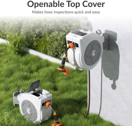 Giraffe Tools Retractable Hose Reel 1/2" x 100 ft with Hose Splitter - Image 5