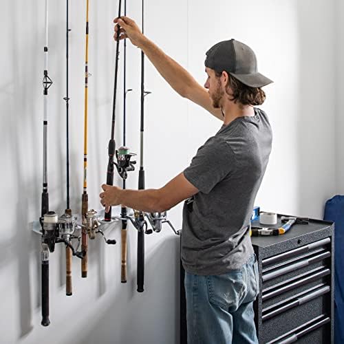 Coldcreek Outfitters Universal Fishing Rod Rack, Fishing Gear, Fishing Accessories, Rod Holder, Pole Storage, Wall Mount, Cieling Mount, 24" L x 3" W x 3" H - Image 7