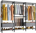 Golpart Heavy Duty Clothes Rack Metal Wardrobe with Adjustable Wire Shelves by Golpart