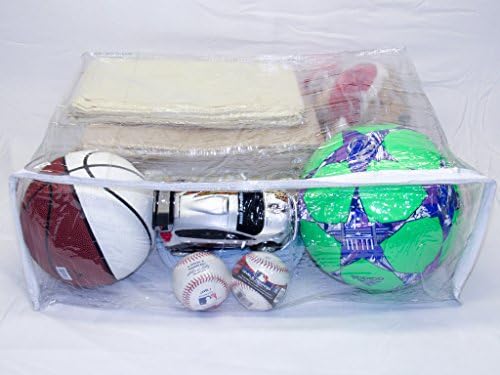 10-Pack X-Large Heavy Duty Vinyl Zippered Closet Storage Bags 22" x 18" x 7.5" (Clear) for Sweaters, Blankets, Comforters, Bedding Sets and Much More! - Image 3