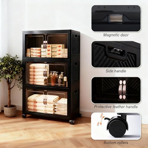 Collapsible Storage Bins with Lids&Wheels-192QT(48Gal) - Image 4