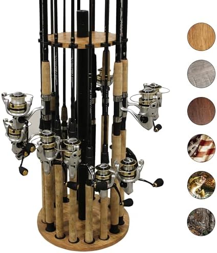 Rush Creek Creations 16 Rod Fishing Rod Holder, Fishing Gear, Tackle Box by RushCreekCreations