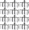 Songrey Extra Large Heavy Duty Moving Bags, 12 Pack, Clear by Unknown