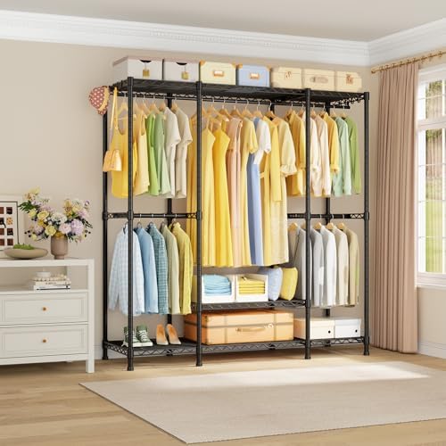 Ulif E3 Heavy Duty Garment Rack 4-Tier Freestanding Closet Organizer System - Image 2