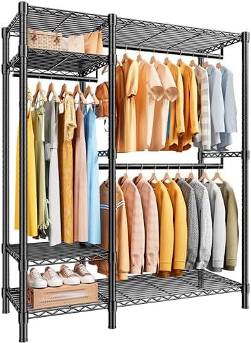 Raybee Clothes Rack with Shelves, Heavy Duty Loads 780LBS, Space-Saving by Raybee