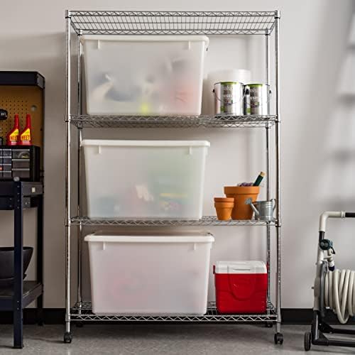 IRIS USA 3-Pack 144 Qt Stackable Storage Bins with Lids, Pearl - Image 4