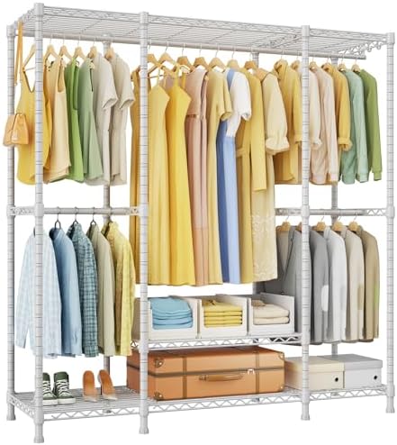 Ulif E3 Heavy Duty Garment Rack 4-Tier Freestanding Closet Organizer System by Ulif