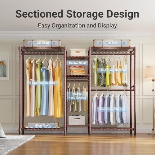 VIPEK Classic V6 Wire Garment Rack, Dynamic Closet System Adjustable - Image 3
