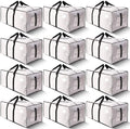 HOMESURE Supports 200lbs Heavy Duty Moving Bags - Strong Zipper & Wrap-Around Handles - Water-Resistant Storage Totes, Durable Alternative to Moving Boxes - 12 Pack - Semi-Transparent by testVendor01-gamma