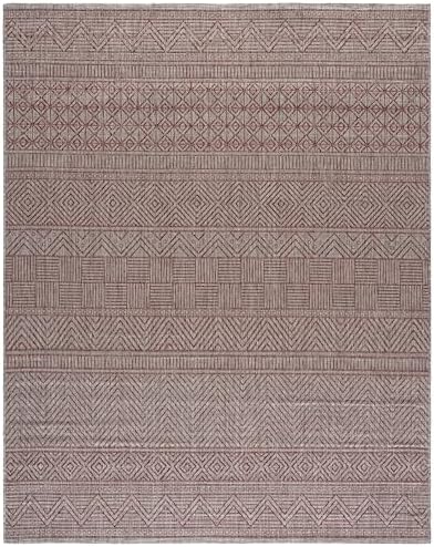SAFAVIEH Courtyard Collection 8' x 10' Beige / Rust CY8196 Indoor/ Outdoor Waterproof Easy Cleaning Patio Backyard Mudroom Area Rug - Image 2