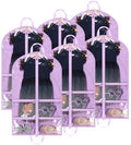 LOVEGRASS Kids Garment Bags for Dance with 4 Zipper Pockets, 6 Pack, Purple by LOVEGRASS