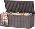 Devoko 185 Gallon Deck Box Resin Outdoor Storage Box Waterproof by DEVOKO