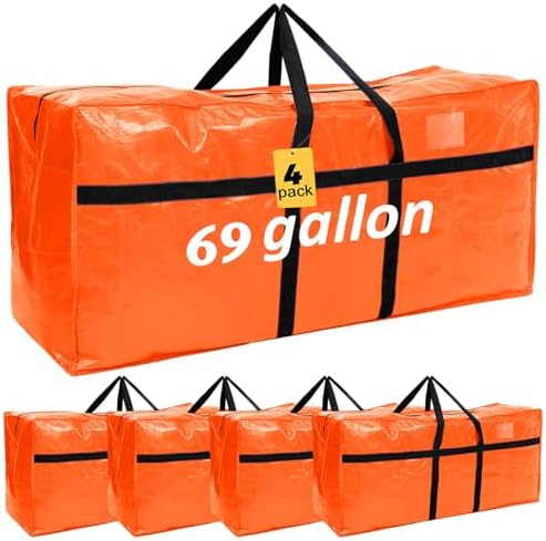 Windyun 4 Pack 69 Gallon Extra Large Moving Bags XXL Heavy Duty Storage Bag by Windyun