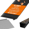 60 ft Gutter Guard (20 Pack) - Fits 4 to 6 Inch K Style Gutters - Black Coated Steel Micro Mesh - Snap In Leaf Guard Protection - Easy DIY Rain Gutter Screens Covers by ZONEGRACE