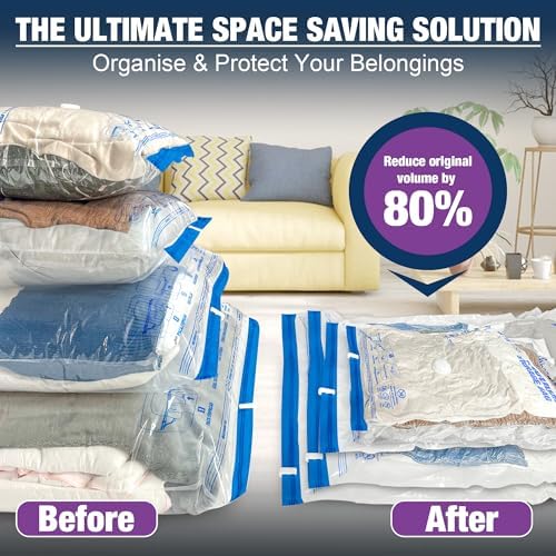 XXL Jumbo Vacuum Seal Storage Bags Extra Large for Clothing Bedding - Image 3